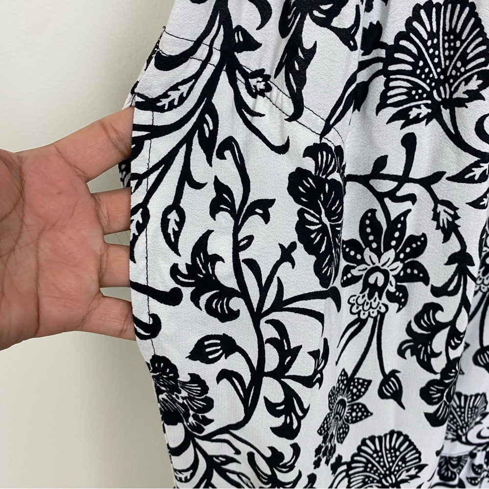 JOHN MARk 🌺 Floral Tiered Embroidered Dress Sz XL - Picture 7 of 14